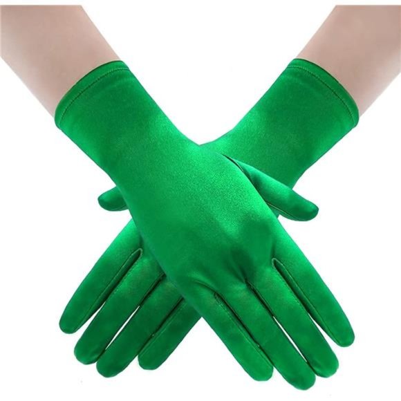 Accessories Short Satin Opera Gloves Formal Wrist Gloves Tea Party